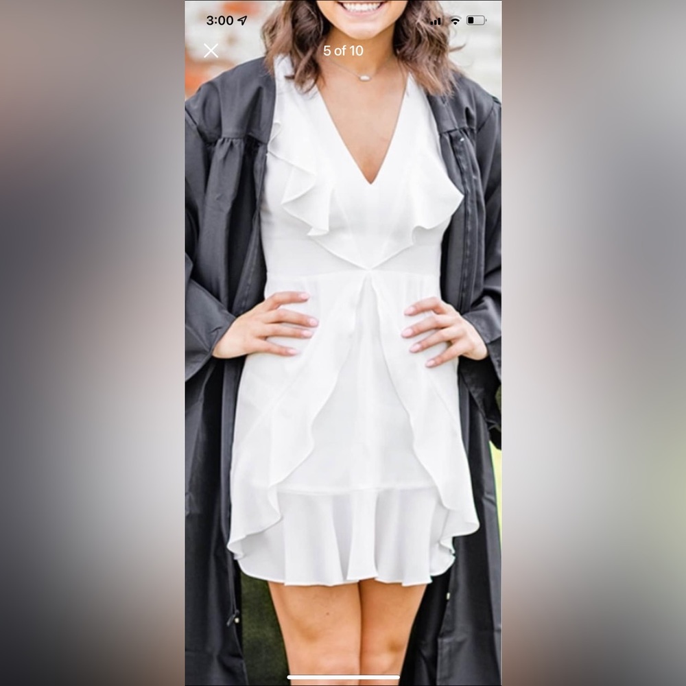 White mini dress